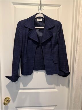 AKris Dark Navy Textured Women's jacket